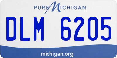 MI license plate DLM6205
