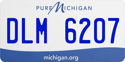 MI license plate DLM6207
