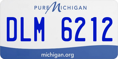 MI license plate DLM6212