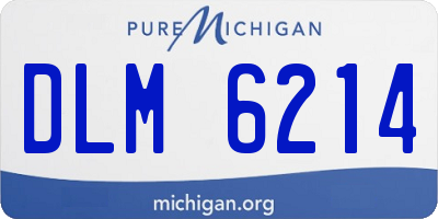 MI license plate DLM6214