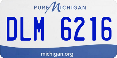 MI license plate DLM6216