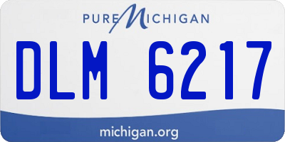 MI license plate DLM6217