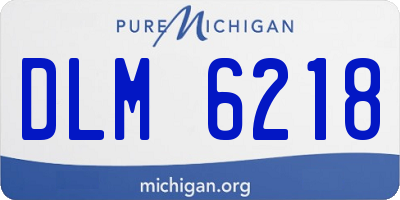 MI license plate DLM6218