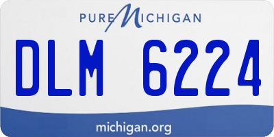 MI license plate DLM6224