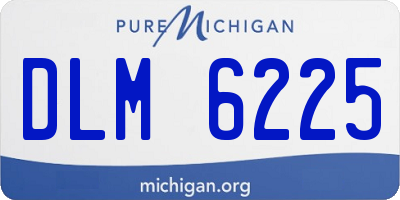MI license plate DLM6225