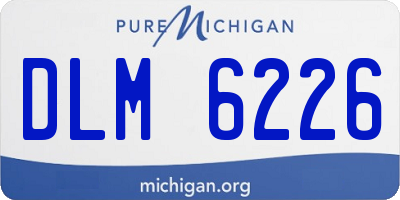 MI license plate DLM6226