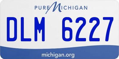 MI license plate DLM6227
