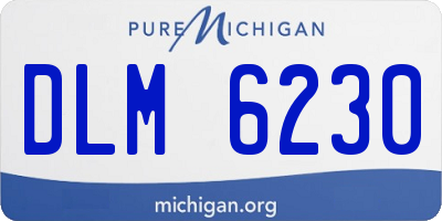 MI license plate DLM6230