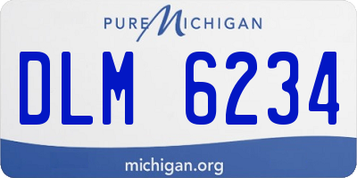 MI license plate DLM6234