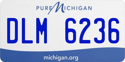 MI license plate DLM6236