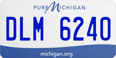 MI license plate DLM6240