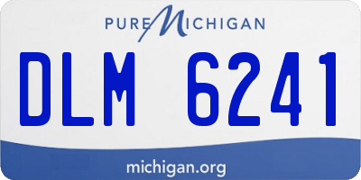MI license plate DLM6241