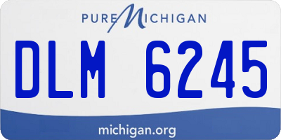 MI license plate DLM6245