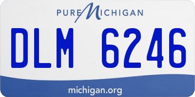 MI license plate DLM6246