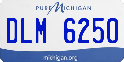 MI license plate DLM6250