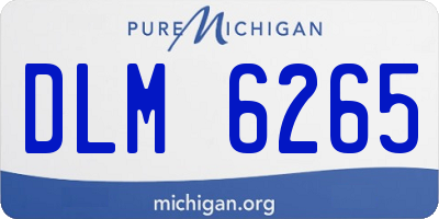 MI license plate DLM6265