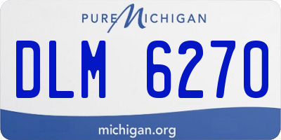 MI license plate DLM6270
