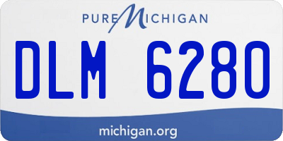 MI license plate DLM6280