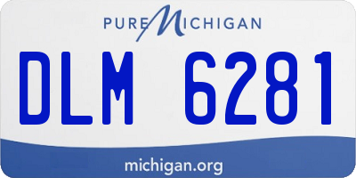 MI license plate DLM6281