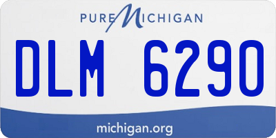 MI license plate DLM6290