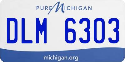 MI license plate DLM6303