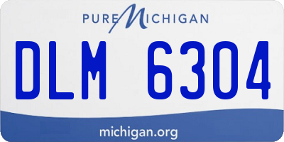 MI license plate DLM6304