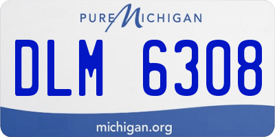 MI license plate DLM6308