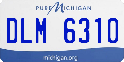 MI license plate DLM6310