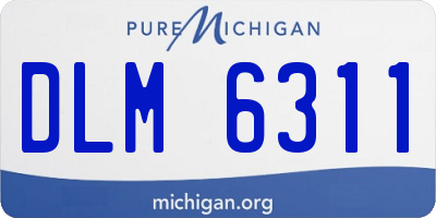 MI license plate DLM6311