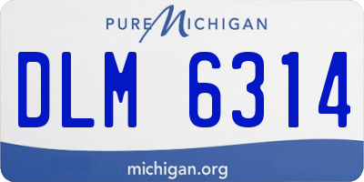 MI license plate DLM6314