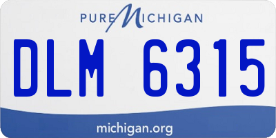 MI license plate DLM6315
