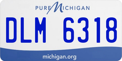 MI license plate DLM6318