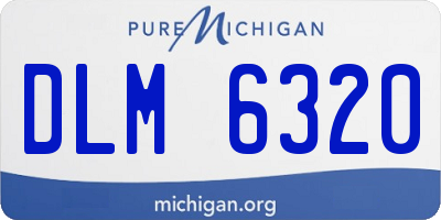 MI license plate DLM6320