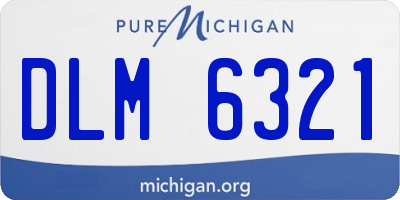 MI license plate DLM6321