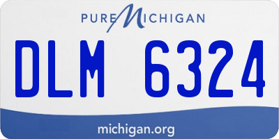 MI license plate DLM6324