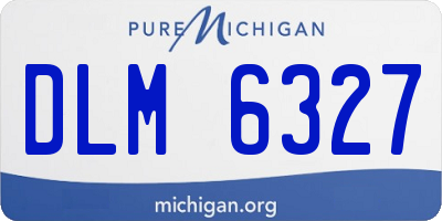 MI license plate DLM6327