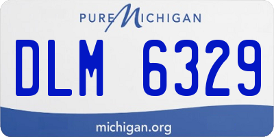 MI license plate DLM6329