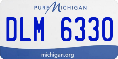 MI license plate DLM6330