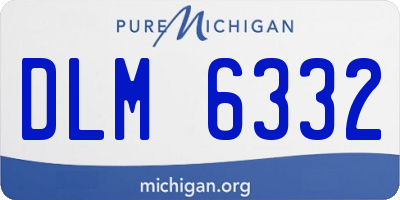 MI license plate DLM6332