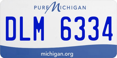 MI license plate DLM6334