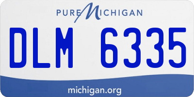 MI license plate DLM6335