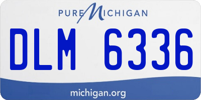 MI license plate DLM6336