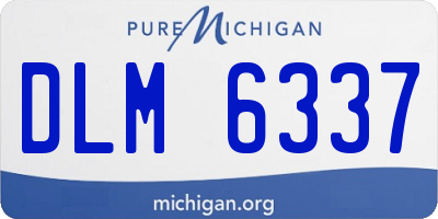 MI license plate DLM6337