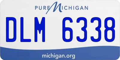 MI license plate DLM6338