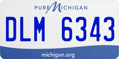 MI license plate DLM6343