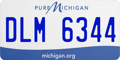 MI license plate DLM6344