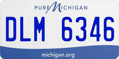 MI license plate DLM6346