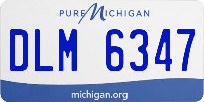 MI license plate DLM6347