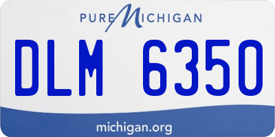 MI license plate DLM6350