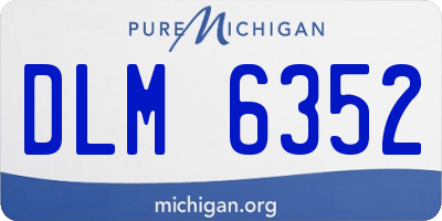MI license plate DLM6352
